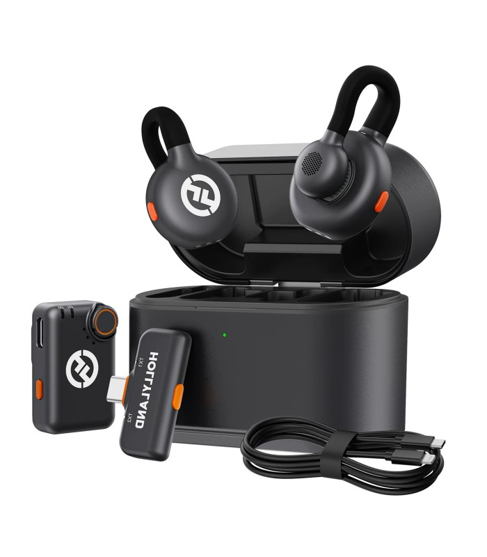 میکروفون یقه‌ای بی‌سیم هالی‌لند مدل Hollyland LARK M2S Combo (یک سال گارانتی شرکتی)