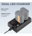 شارژر دوبل باتری کی اند اف مدل K&F Double Charger NP-FZ100