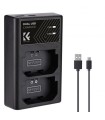 شارژر دوبل باتری کی اند اف مدل K&F Double Charger NP-FZ100