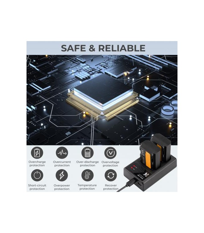 شارژر دوبل باتری کی اند اف مدل K&F Double Charger NP-FZ100