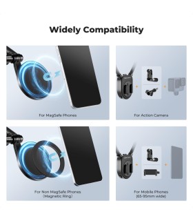 هولدر گردنی موبایل و گوپرو کی اند اف مدل K&F Magnetic Neck Holder Phone and GoPro