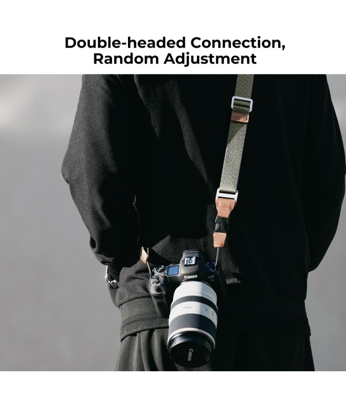 بند گردنی دوربین کی اند اف مدل K&F Camera 32mm Neck Strap - رنگ سبز
