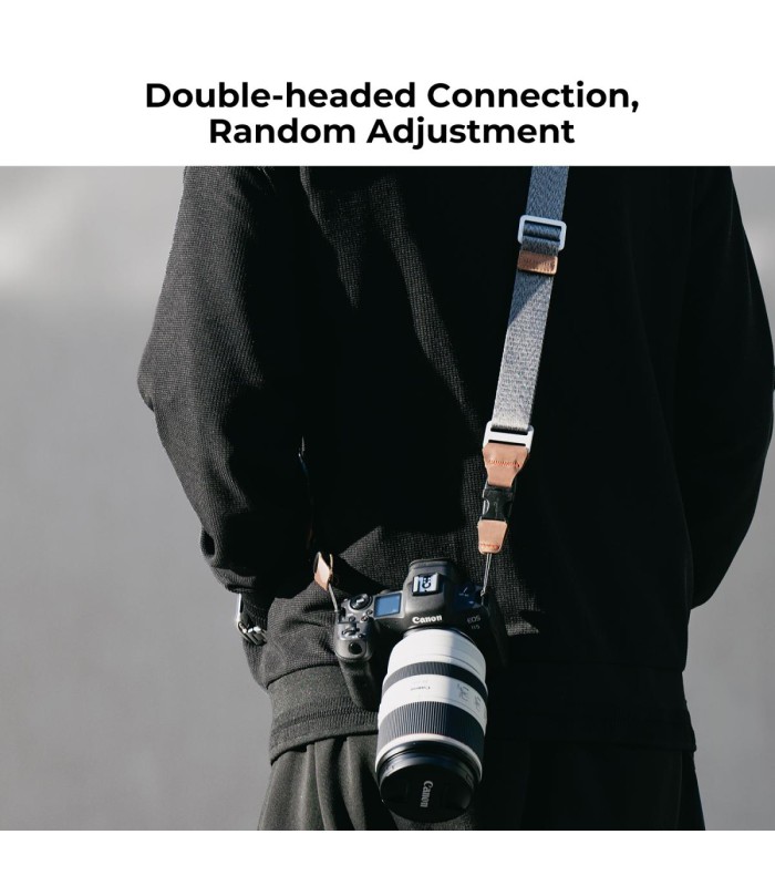 بند گردنی دوربین کی اند اف مدل K&F Camera 32mm Neck Strap - رنگ خاکستری