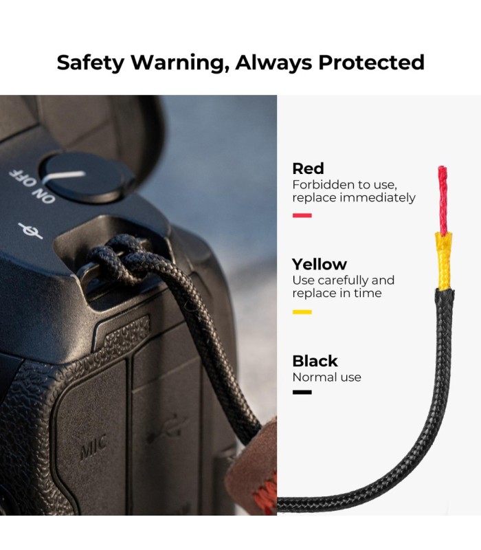 بند گردنی دوربین کی اند اف مدل K&F Camera 32mm Neck Strap - رنگ آبی