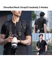 بند گردنی دوربین کی اند اف مدل K&F Camera 32mm Neck Strap - رنگ مشکی