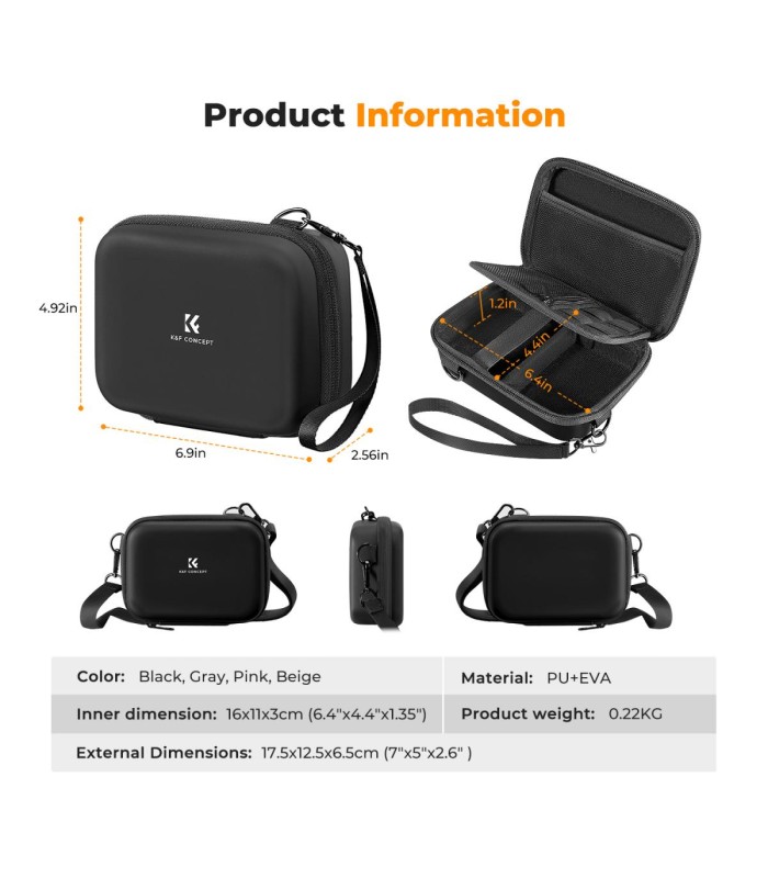کیف شانه‌آویز اکشن کمرا و دوربین کی اند اف مدل K&F Digital Camera Case Urban Wander