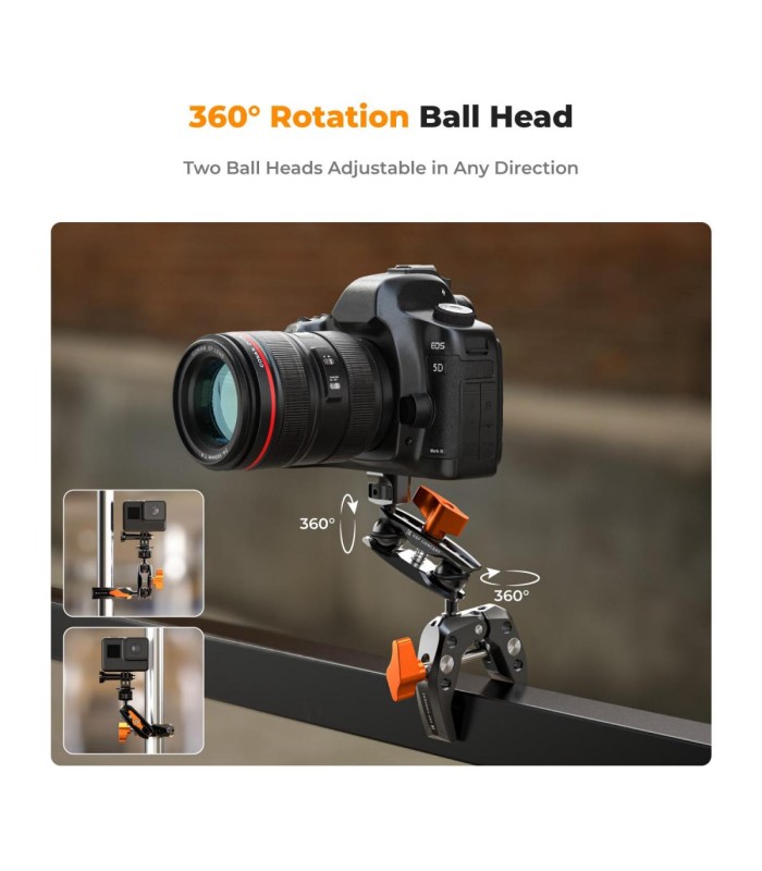 سوپر کلمپ و مجیک آرم کی اند اف مدل K&F Multi-Functional Super Clamp Ms13