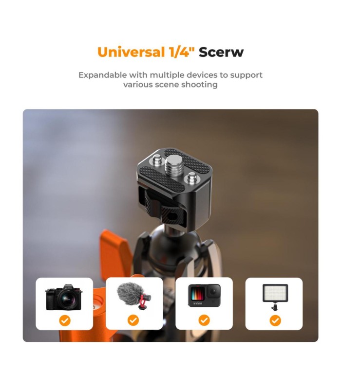 سوپر کلمپ و مجیک آرم کی اند اف مدل K&F Multi-Functional Super Clamp Ms13