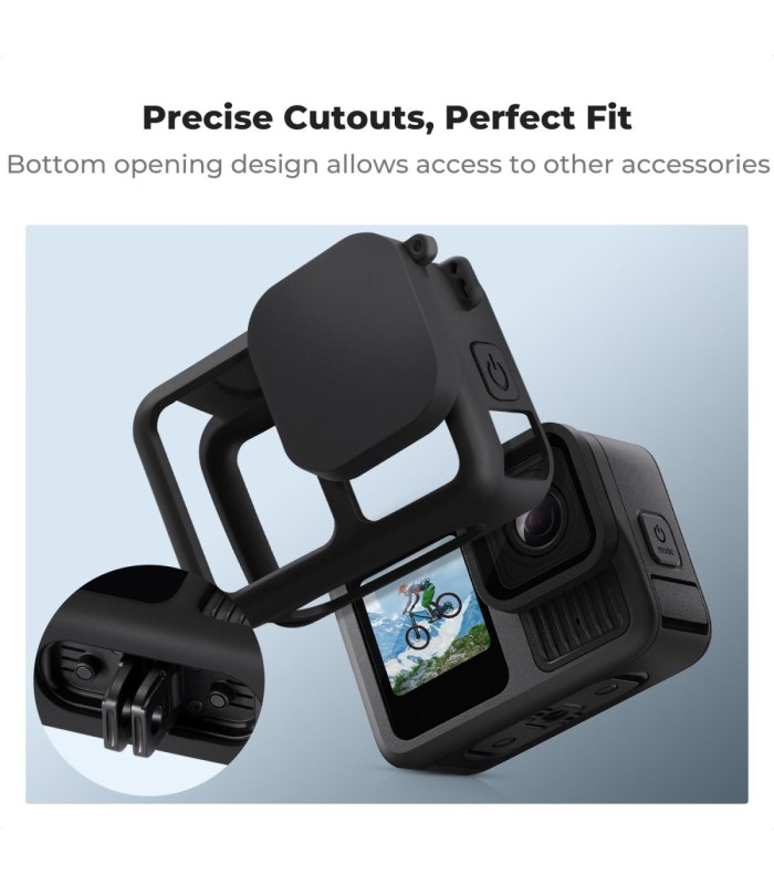 کیت کاور سیلیکونی و محافظ صفحه‌نمایش کی اند اف سازگار با گوپرو ۱۳ | K&F GOPRO 13 Camera Silicone Case