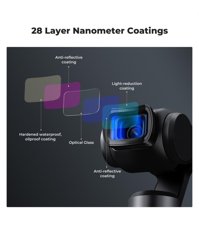 لنز آنامورفیک کی اند اف سازگار با اسمو پاکت ۳ | K&F Osmo Pocket 3 1.2X Anamorphic Lens