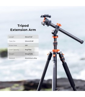 واسطه عمودی شونده سه پایه کی اند اف مدل K&F Camera Center Tripod Old model KF31.010