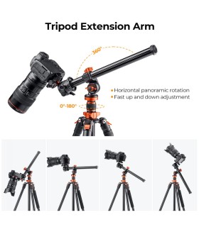 واسطه عمودی شونده سه پایه کی اند اف مدل K&F Camera Center Tripod Old model KF31.010