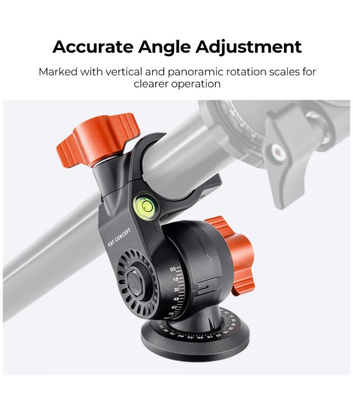 واسطه عمودی شونده سه پایه کی اند اف مدل K&F Camera Center Tripod Old model KF31.010