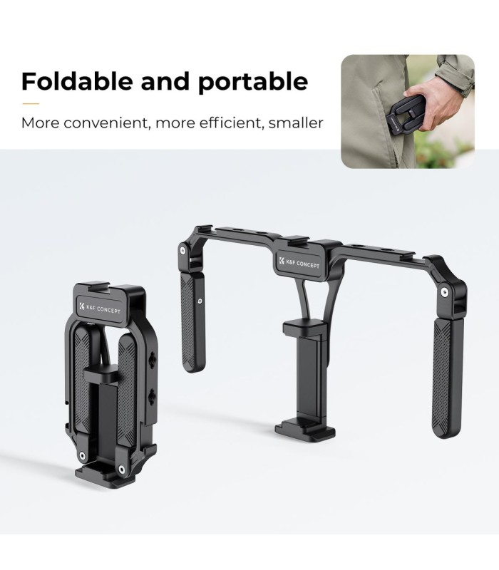 کیج موبایل کی اند اف | K&F Smartphone Video Rig with Dual Handles