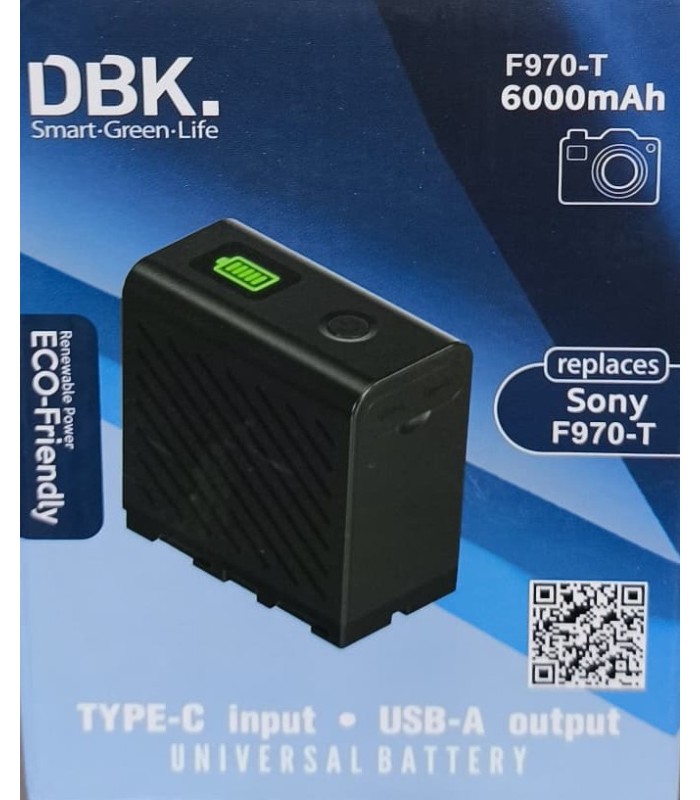 باتری دوربین دی بی کی مدل DBK F970-T 6000mAh