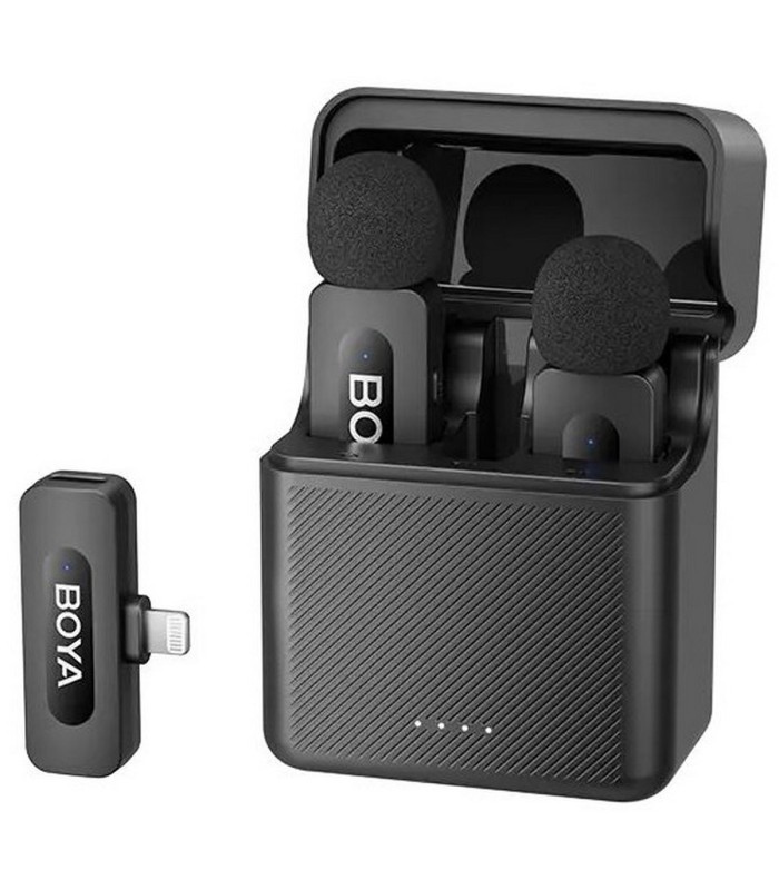میکروفون یقه‌ای بی‌سیم بویا مدل BOYA BY-V3 - لایتنینگ