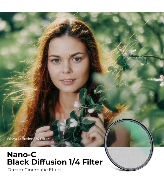 فیلتر دیفیوز کی اند اف مدل K&F Concept C-Series Black Diffusion 1/4 دهانه فیلتر ۵۸ میلی‌متر