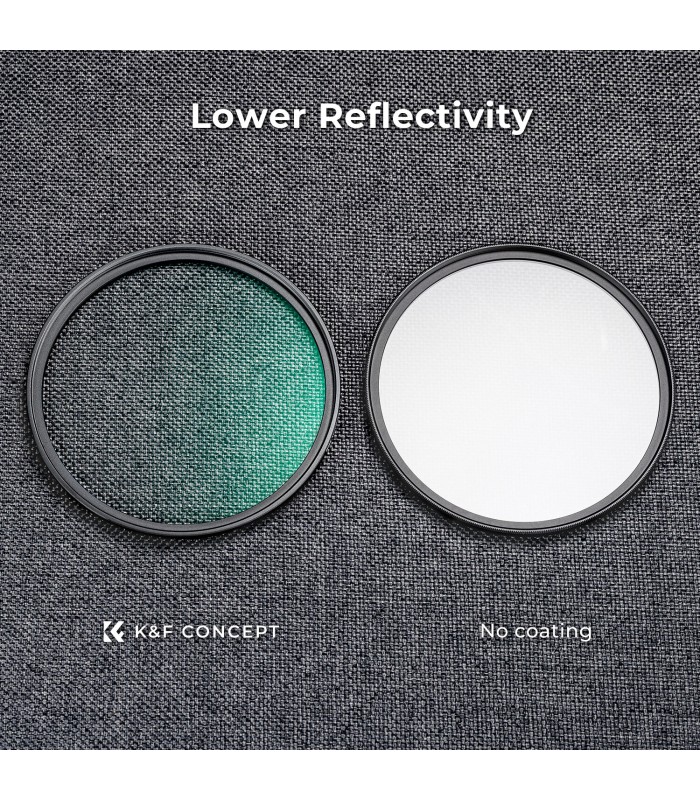 فیلتر دیفیوز کی اند اف مدل K&F Concept C-Series Black Diffusion 1/4 دهانه فیلتر ۶۲ میلی‌متر