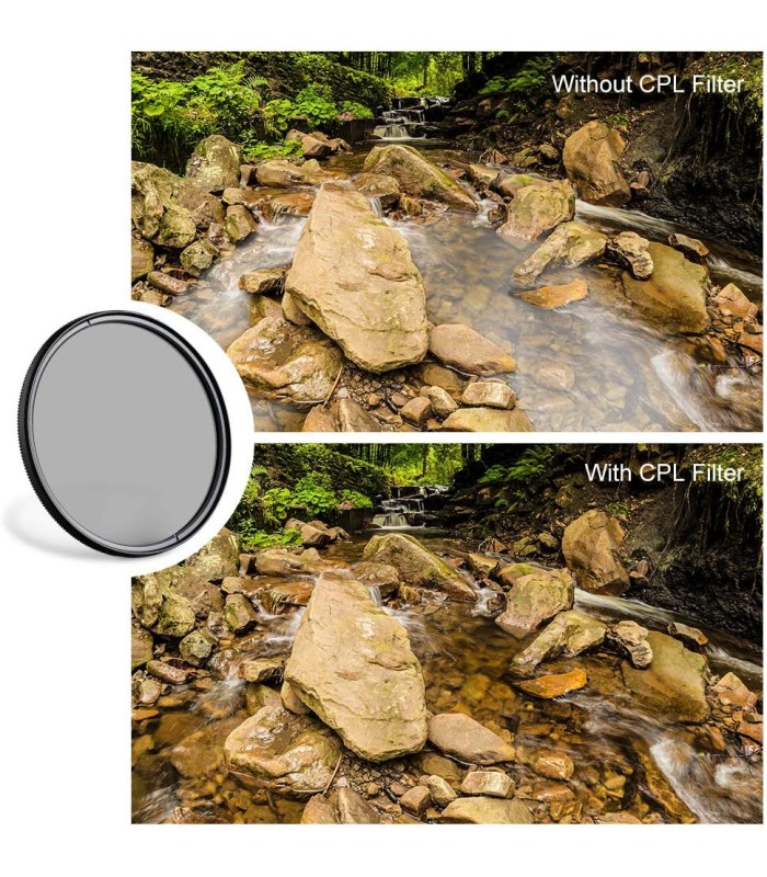 فیلتر پولاریزه کی اند اف مدل K&F Concept CPL Circular Polarising - دهانه ۷۲ میلی‌متر