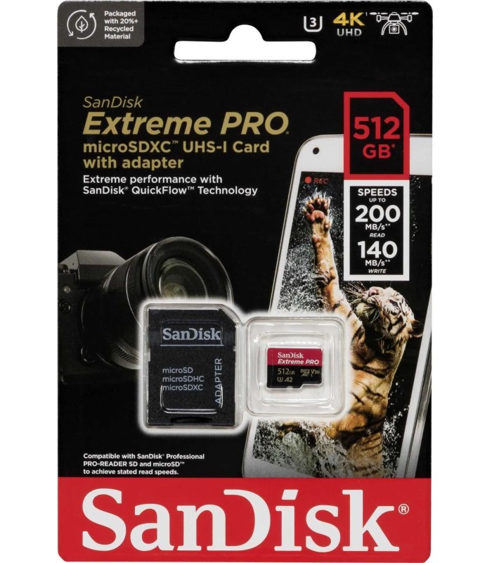 کارت حافظه ۵۱۲ گیگابایت سندیسک مدل SanDisk Extreme Pro 512GB