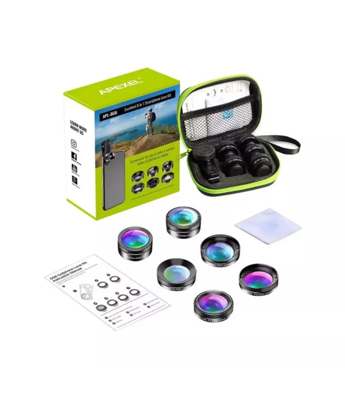 کیت لنز موبایل اپیکسل مدل Apexel APL-DG6