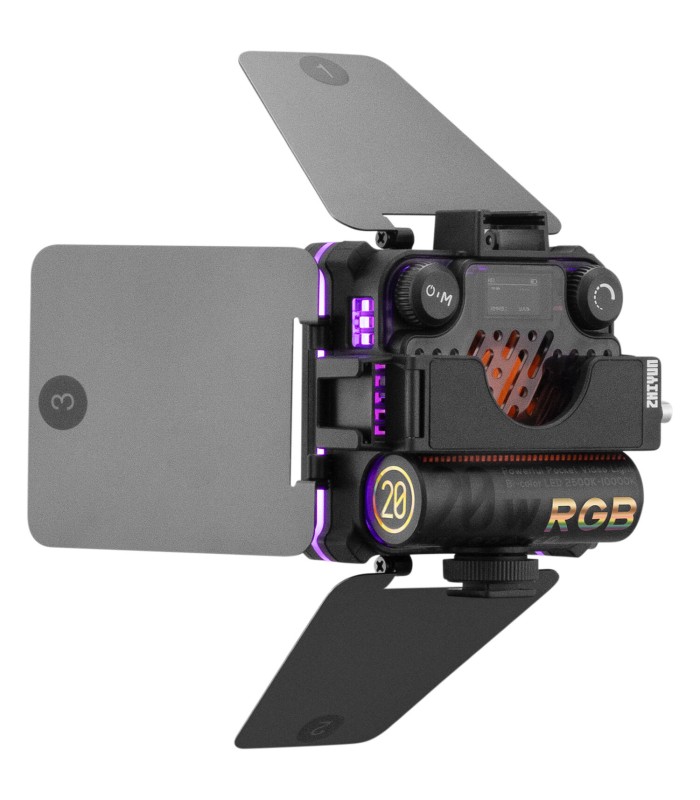 نور LED - آر جی بی ژیون مدل Zhiyun FIVERAY M20C RGB - پک کمبو