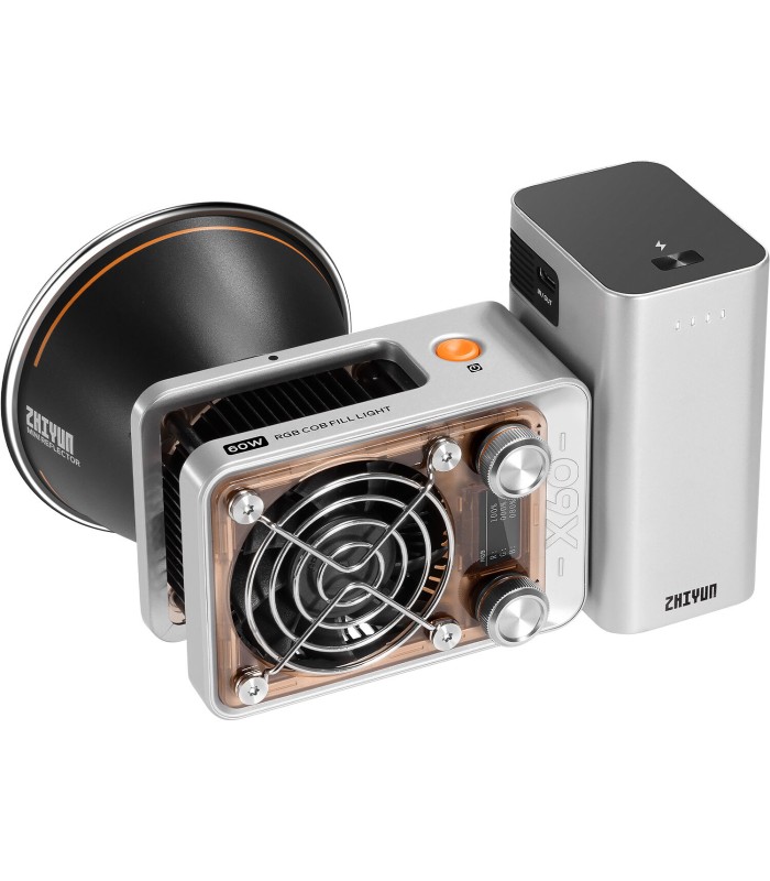 نور ثابت سینمایی آر جی بی ژیون مدل Zhiyun MOLUS X60RGB RGB - پک کمبو