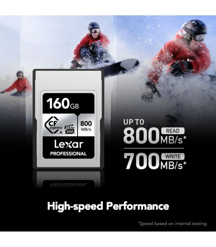 کارت حافظه ۱۶۰ گیگابایت لکسار مدل Lexar 160GB Professional CFexpress Type A SILVER Series