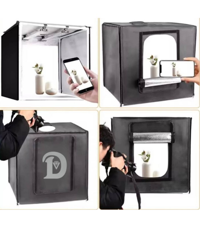 خیمه نور ال ای دی ۴۰×۴۰ سانتیمتر دیاموند مدل Diamond Photography Tent LED 40x40
