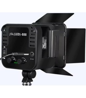 پروژکتور نور ثابت آر جی بی jsl 888 RGB به همراه باتری NP-F770 و شارژر