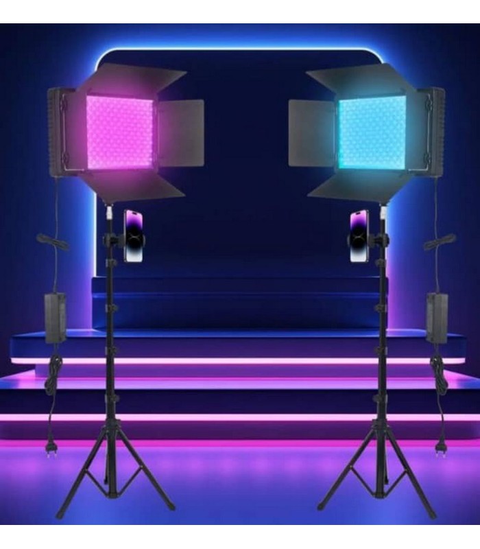 کیت ۲ شاخه نور ثابت پروفشینال آر جی بی PROFESSIONAL +U800 RGB fixed light