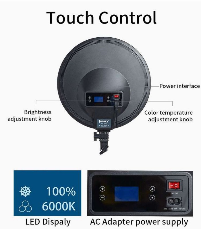 نور ثابت ال ای دی جی ماری مدل Jmary FM-15RS