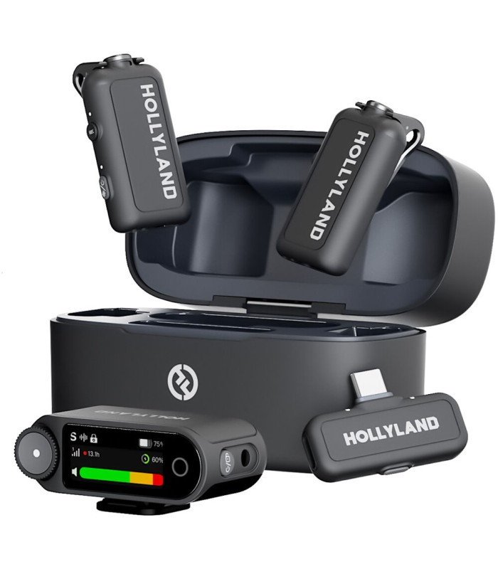 میکروفون یقه‌ای بی‌سیم هالی‌لند مدل Hollyland LARK MAX 2 Combo - پک کمبو