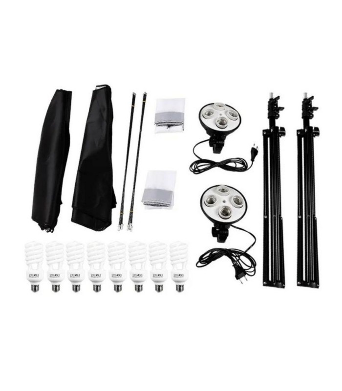 کیت ۲ شاخه نور ۴ لامپ + به همراه لامپ دیاموند مدل Diamond LED Kit plus LAMP