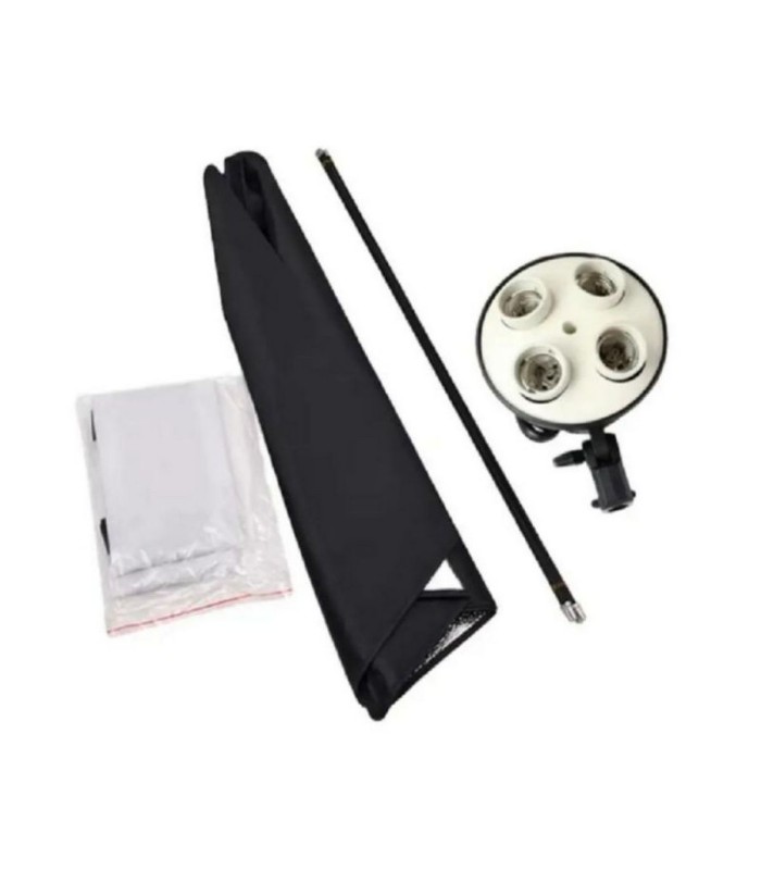 کیت سافت باکس به همراه هولدر ۴ لامپ و پایه دياموند مدل Diamond Kit 4 Lamps Tripod