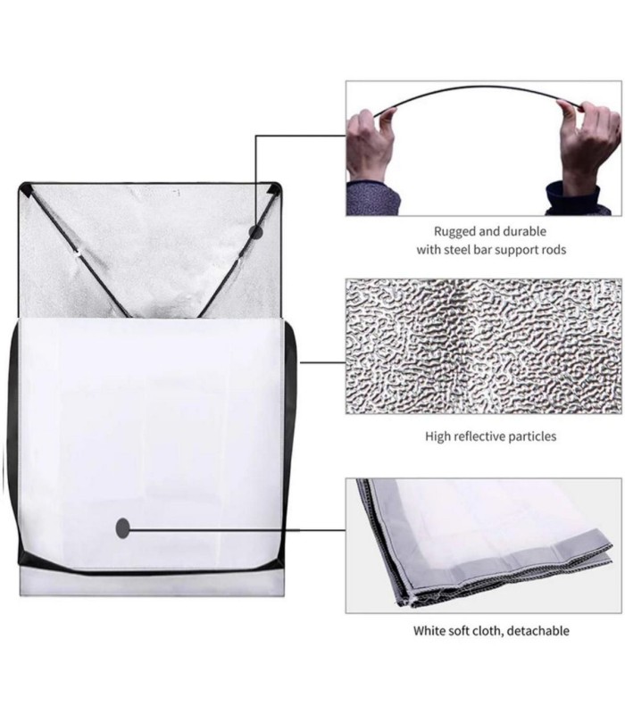 کیت سه شاخه هولدر ۵ لامپ سرامیکی دیاموند مدل Diamond Continuous Lighting 5 Lamps