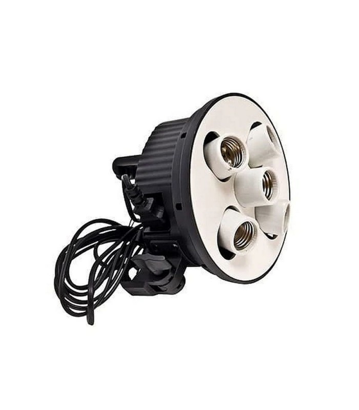 کیت دو شاخه هولدر ۵ لامپ سرامیکی دیاموند مدل Diamond Continuous Lighting 5 Lamps