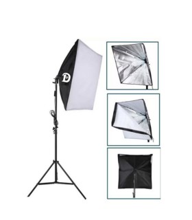 کیت هولدر ۵ لامپ سرامیکی دیاموند به همراه سافت باکس و پایه مدل Diamond Continuous Lighting 5 Lamps