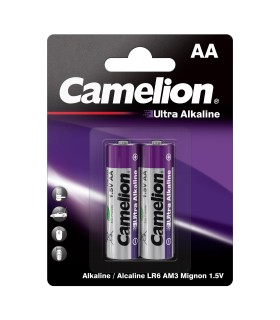 پک دو عددی باتری قلمی کملیون مدل Camelion Ultra Alkaline Batteries LR6