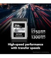 کارت حافظه ۲۵۶ گیگابایت لکسار مدل Lexar Professional CFexpress Type B SILVER Series