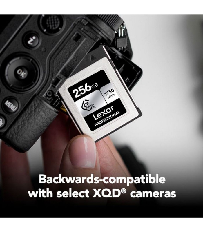 کارت حافظه ۲۵۶ گیگابایت لکسار مدل Lexar Professional CFexpress Type B SILVER Series