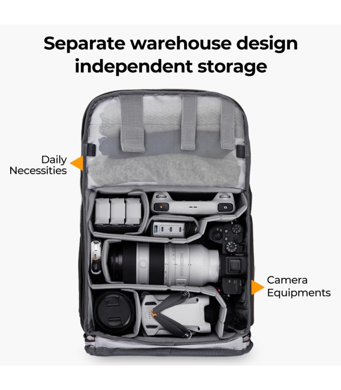 کوله پشتی دوربین کی اند اف مدل k&f camera backpack 13.092 av6