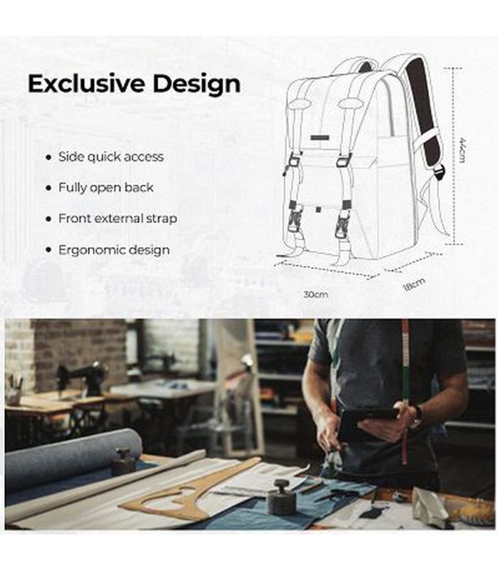 کوله پشتی دوربین کی اند اف مدل k&f camera backpack 13.092 av6