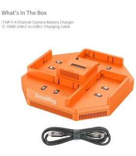 شارژر باتری دوربین ۴ کاناله اسمال ریگ مدل SmallRig L-Series/NP-F