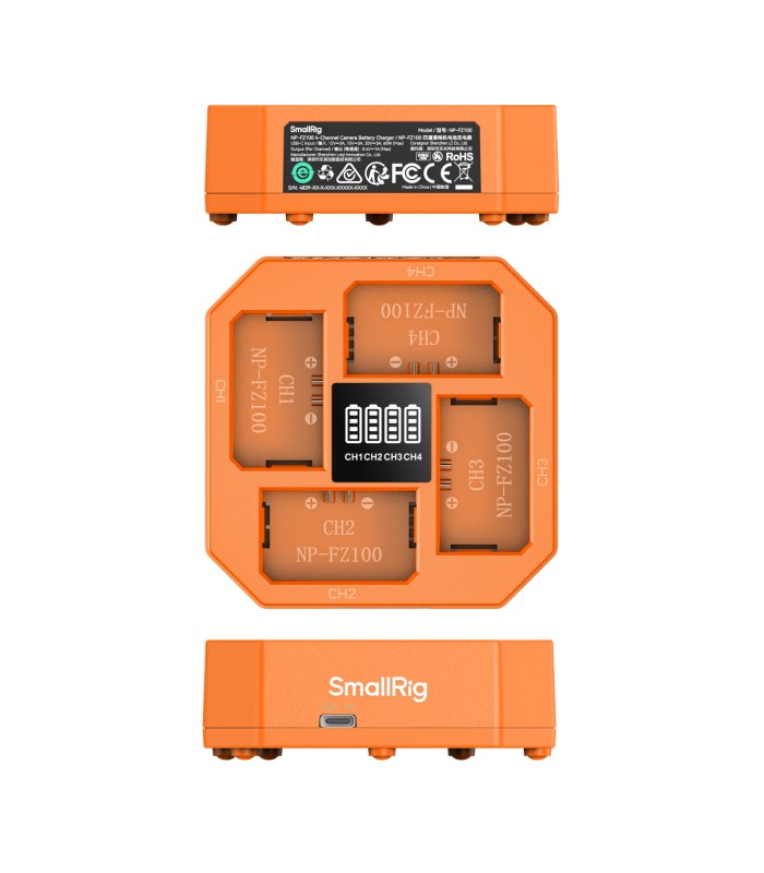 شارژر باتری دوربین ۴ کاناله اسمال ریگ مدل SmallRig Charger for Sony NP-FZ100