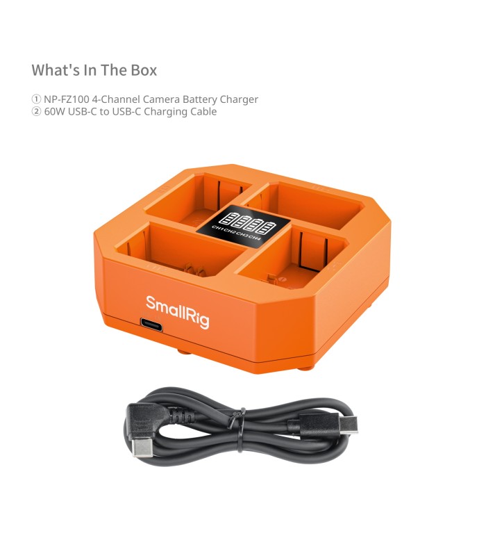 شارژر باتری دوربین ۴ کاناله اسمال ریگ مدل SmallRig Charger for Sony NP-FZ100