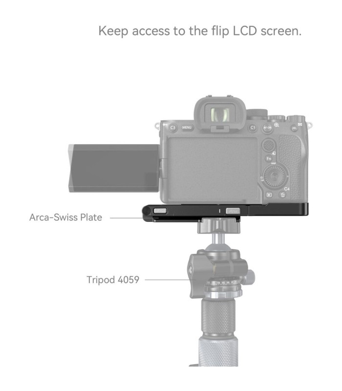L براکت اسمال ریگ مناسب برای دوربین‌های سونی a7 IV - a7R V و a7S III