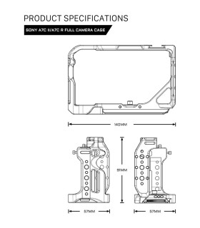 فول کیج دوربین تیلتا مدل Tilta Full Camera Cage - سازگار با Sony a7C II و a7CR