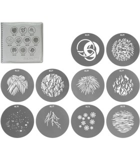 پک شماره ۲ شابلون نور نانلایت مدل NANLITE gobo as-gb-fmm-Set 2