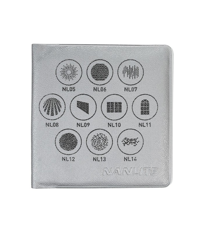 پک شماره ۱ شابلون نور نانلایت مدل NANLITE gobo as-gb-fmm-Set 1